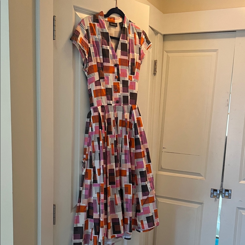 Ideology Multicolor Retro Midi Dress